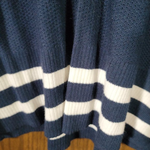 Chaps Ralph Lauren Red White Blue Chaps Tennis Rugby V Neck Sweater Size Medium - Picture 10 of 12